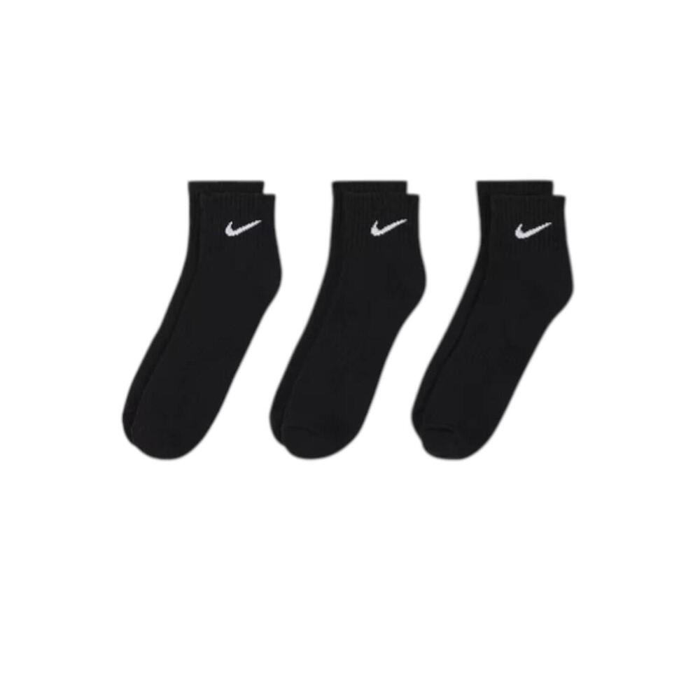 Nike Women's 3-Pack Everyday Cushioned Ankle Socks Black